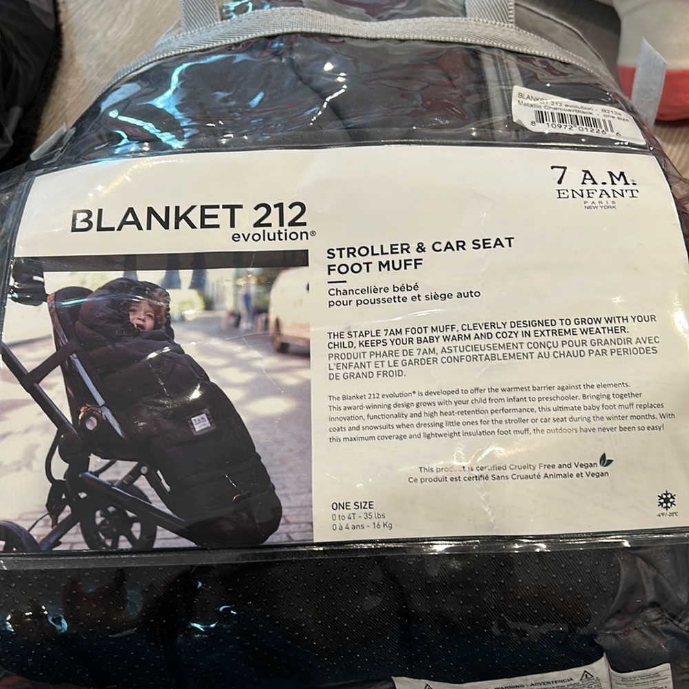 7am enfant blanket 212 evolution stroller and car seat foot muff